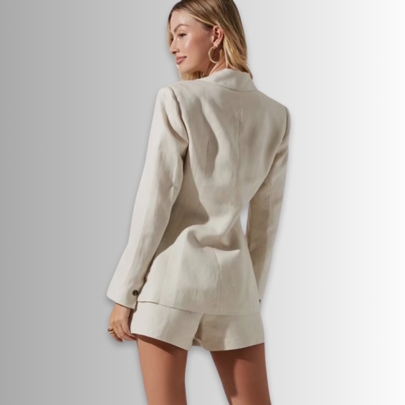 Caslon Linen/Cotton Blend Single Breast, Double Button, Casual Blazer, Sz Large - Picture 2 of 11